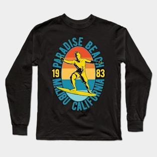 Paradise Beach Malibu California Long Sleeve T-Shirt